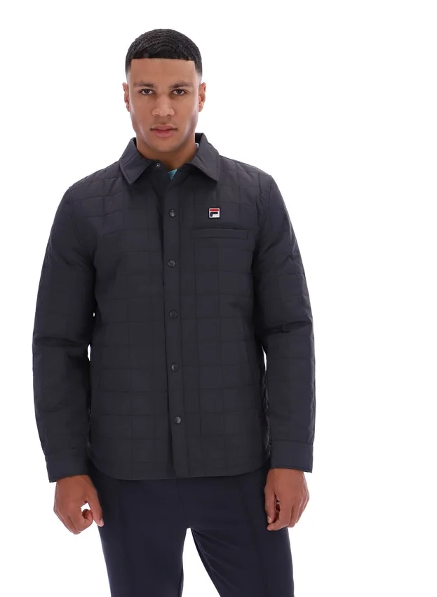 Chemise matelassée légèrement rembourrée Malcolm, couleur anthracite