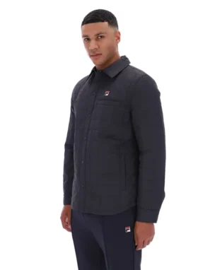 Chemise matelassée légèrement rembourrée Malcolm, couleur anthracite