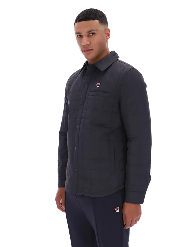 Chemise matelassée légèrement rembourrée Malcolm, couleur anthracite