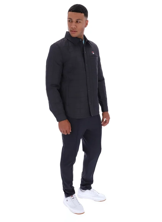 Chemise matelassée légèrement rembourrée Malcolm, couleur anthracite