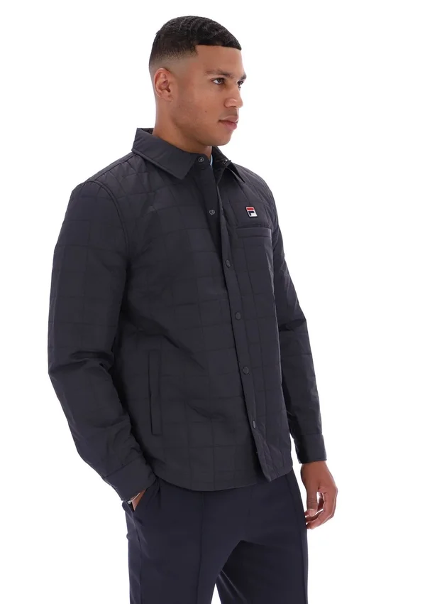 Chemise matelassée légèrement rembourrée Malcolm, couleur anthracite