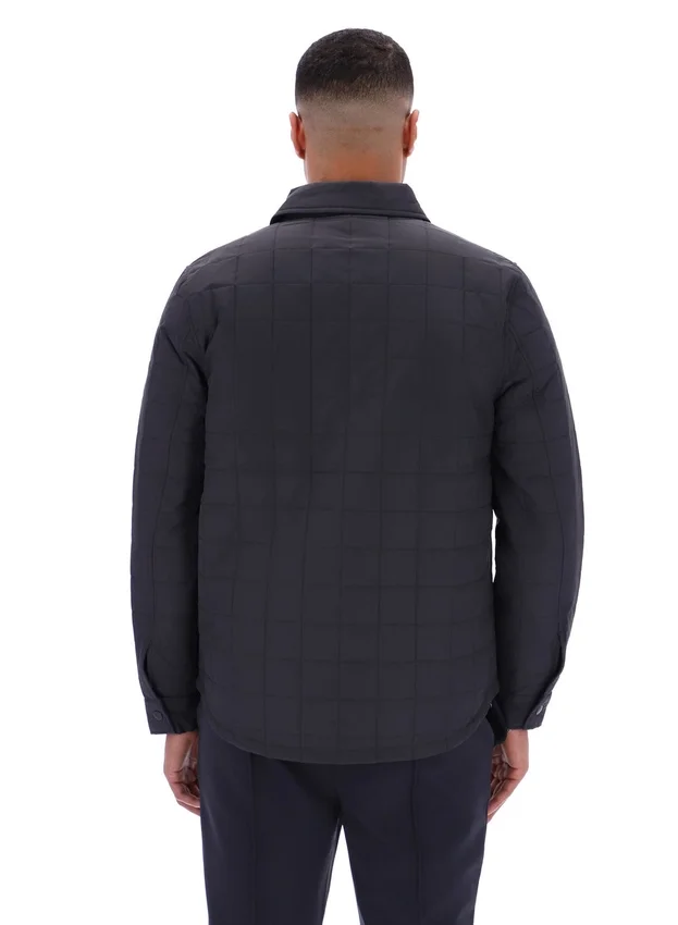 Chemise matelassée légèrement rembourrée Malcolm, couleur anthracite