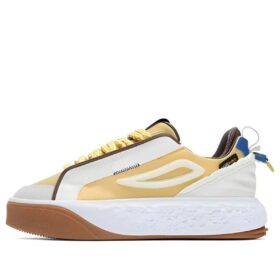Court Deluxe Low « Blanc Marron Jaune »