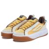 Court Deluxe Low « Blanc Marron Jaune »