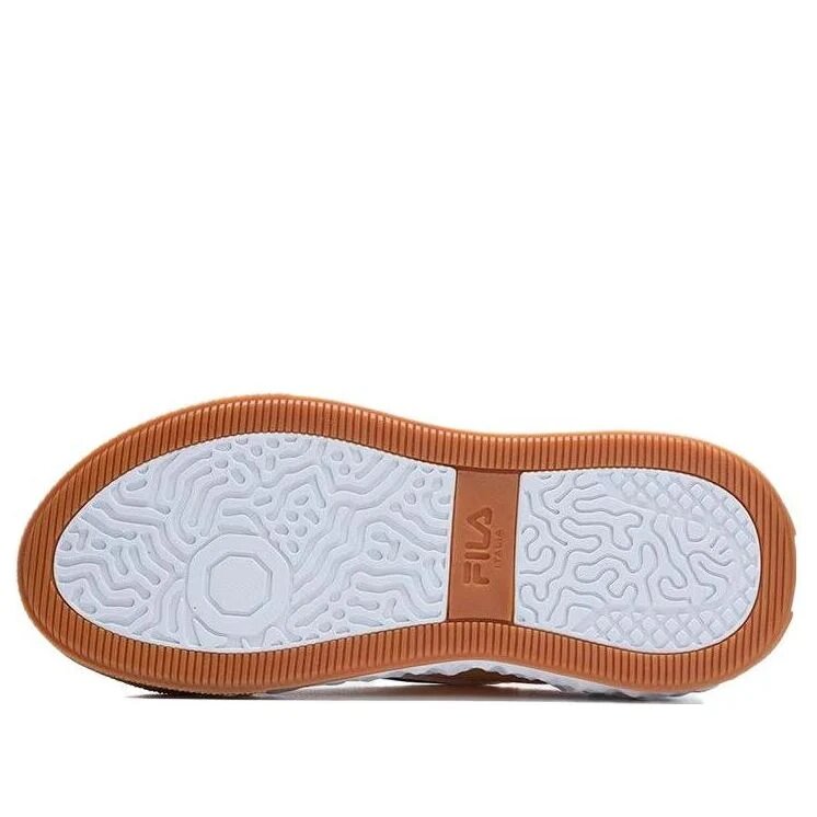 Court Deluxe Low « Blanc Marron Jaune »