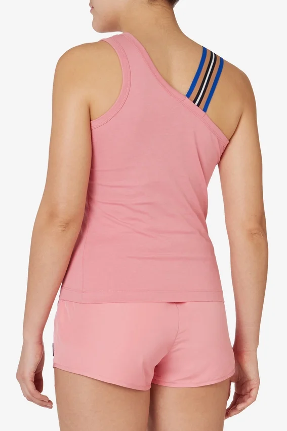 Débardeur asymétrique rose