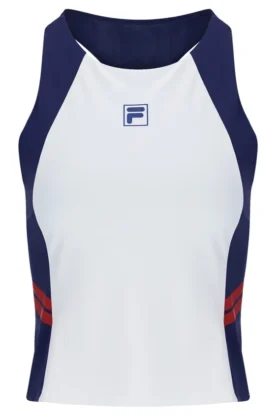 Débardeur de tennis pour femme bleu marine