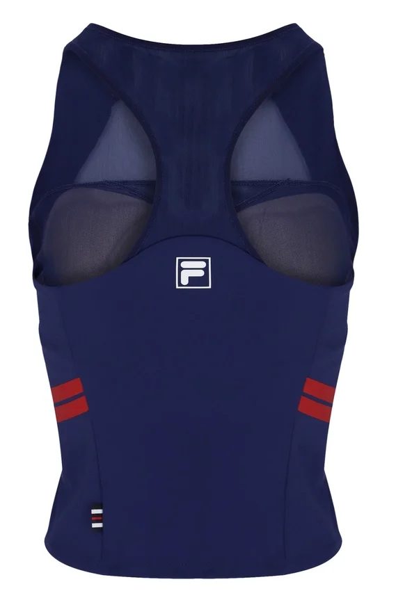 Débardeur de tennis pour femme bleu marine