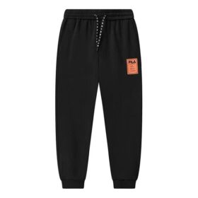 Fila x Mihara : ensemble casual de sport en tricot, pantalon long noir