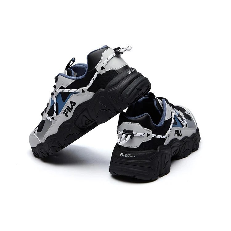 Fluid Low Tops Noir Gris Bleu