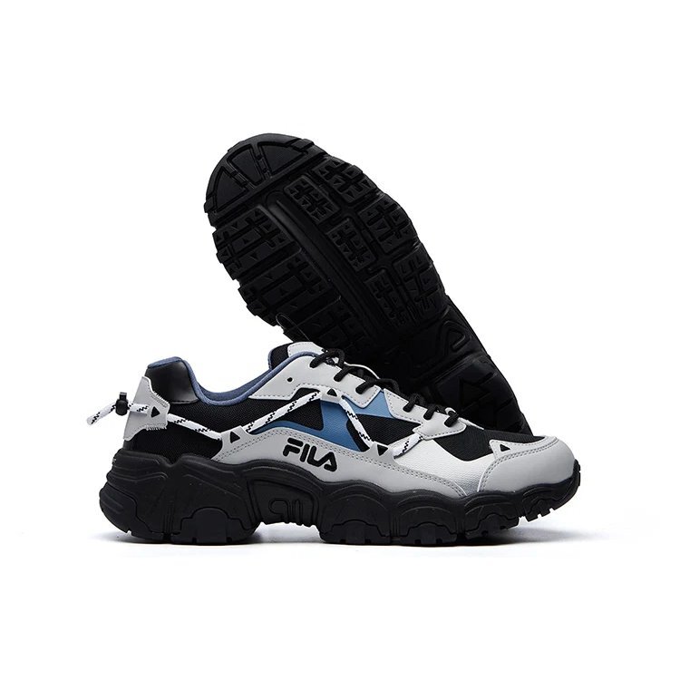 Fluid Low Tops Noir Gris Bleu