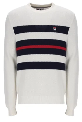 Gardenia Giuseppe : pull à col rond en maille rayée