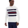 Gardenia Giuseppe : pull à col rond en maille rayée