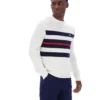 Gardenia Giuseppe : pull à col rond en maille rayée
