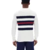 Gardenia Giuseppe : pull à col rond en maille rayée