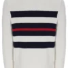 Gardenia Giuseppe : pull à col rond en maille rayée