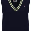 Gilet en maille torsadée Jorja bleu marine de Fila