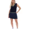 Gilet en maille torsadée Jorja bleu marine de Fila