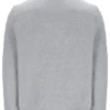 Gris chiné : Ramy F-Box à 1/4 de zip avec poignets teints dans la masse
