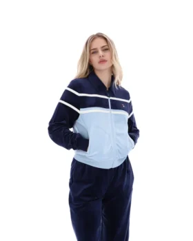 Haut court zippé Giovana bleu marine de Fila