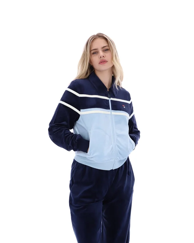 Haut court zippé Giovana bleu marine de Fila