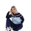Haut court zippé Giovana bleu marine de Fila