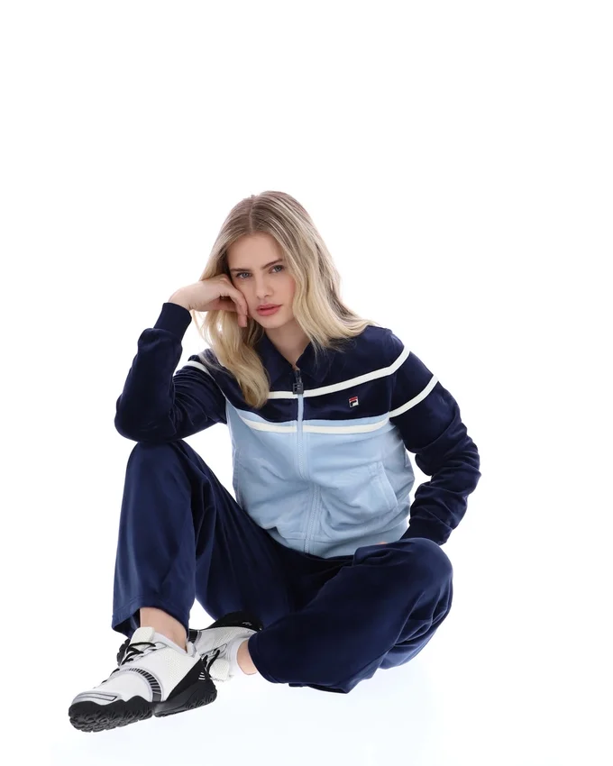 Haut court zippé Giovana bleu marine de Fila
