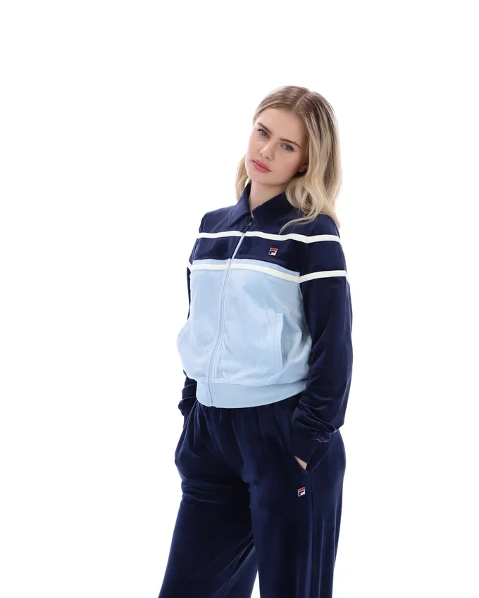 Haut court zippé Giovana bleu marine de Fila