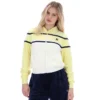 Haut court zippé Giovana Jaune Cire