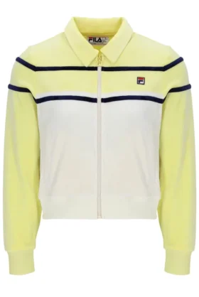 Haut court zippé Giovana Jaune Cire