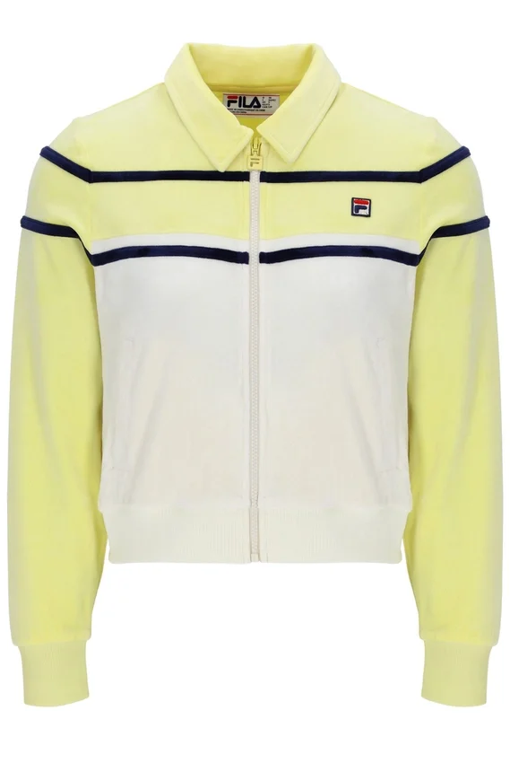 Haut court zippé Giovana Jaune Cire