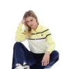 Haut court zippé Giovana Jaune Cire