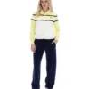 Haut court zippé Giovana Jaune Cire