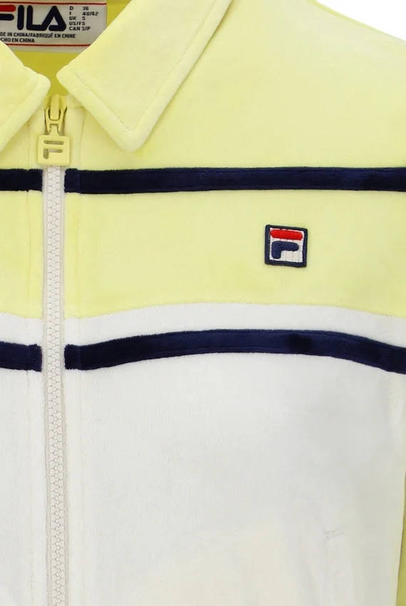 Haut court zippé Giovana Jaune Cire