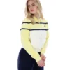 Haut court zippé Giovana Jaune Cire