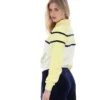Haut court zippé Giovana Jaune Cire