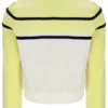 Haut court zippé Giovana Jaune Cire