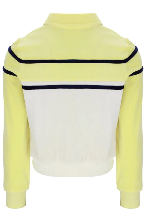 Haut court zippé Giovana Jaune Cire