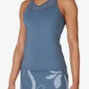 Haut de tennis bleu à dos nageur Essential