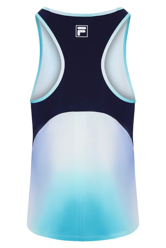 Haut de tennis sans manches pour femme Aqua
