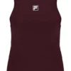Haut de tennis sans manches pour femme, couleur vin