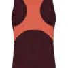 Haut de tennis sans manches pour femme, couleur vin