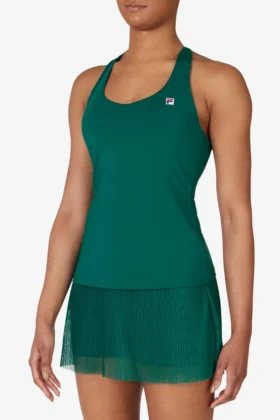 Haut de tennis vert à dos nageur