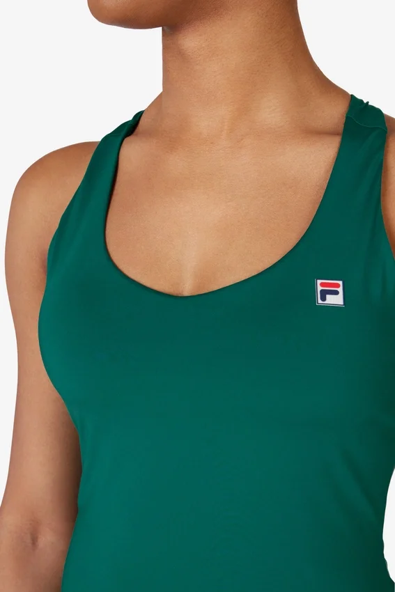 Haut de tennis vert à dos nageur