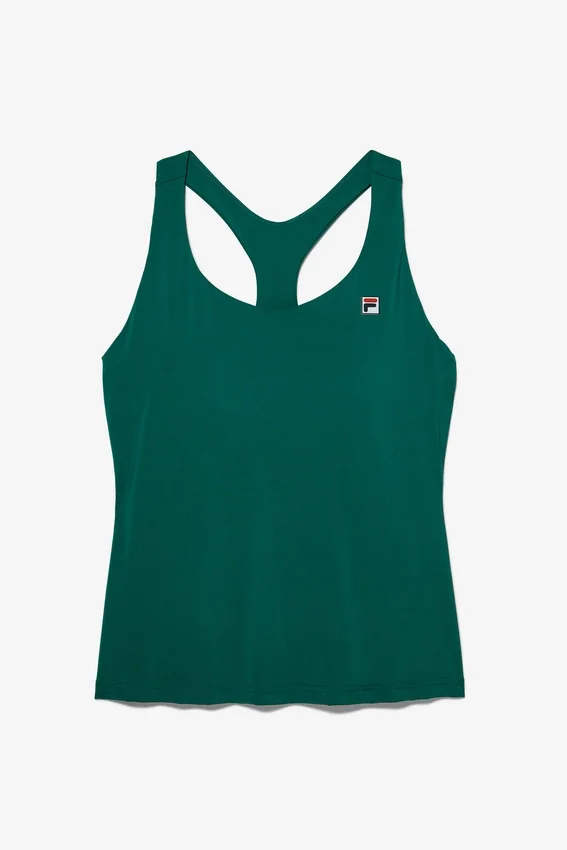 Haut de tennis vert à dos nageur