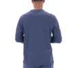 Haut rayé à manches longues en denim indigo vintage