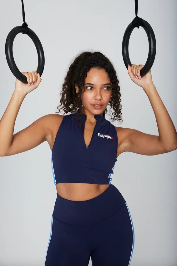 High-top zippé Fila x TALA SKINLUXE bleu marine
