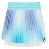 Jupe de tennis plissée croisée pour femme Aqua