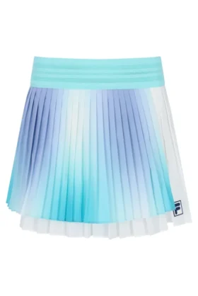 Jupe de tennis plissée croisée pour femme Aqua
