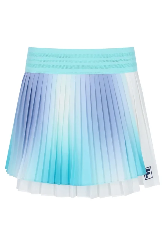 Jupe de tennis plissée croisée pour femme Aqua